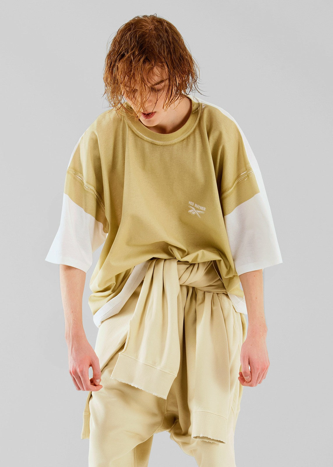 Hed Mayner x Reebok Oversized T-Shirt - Sand
