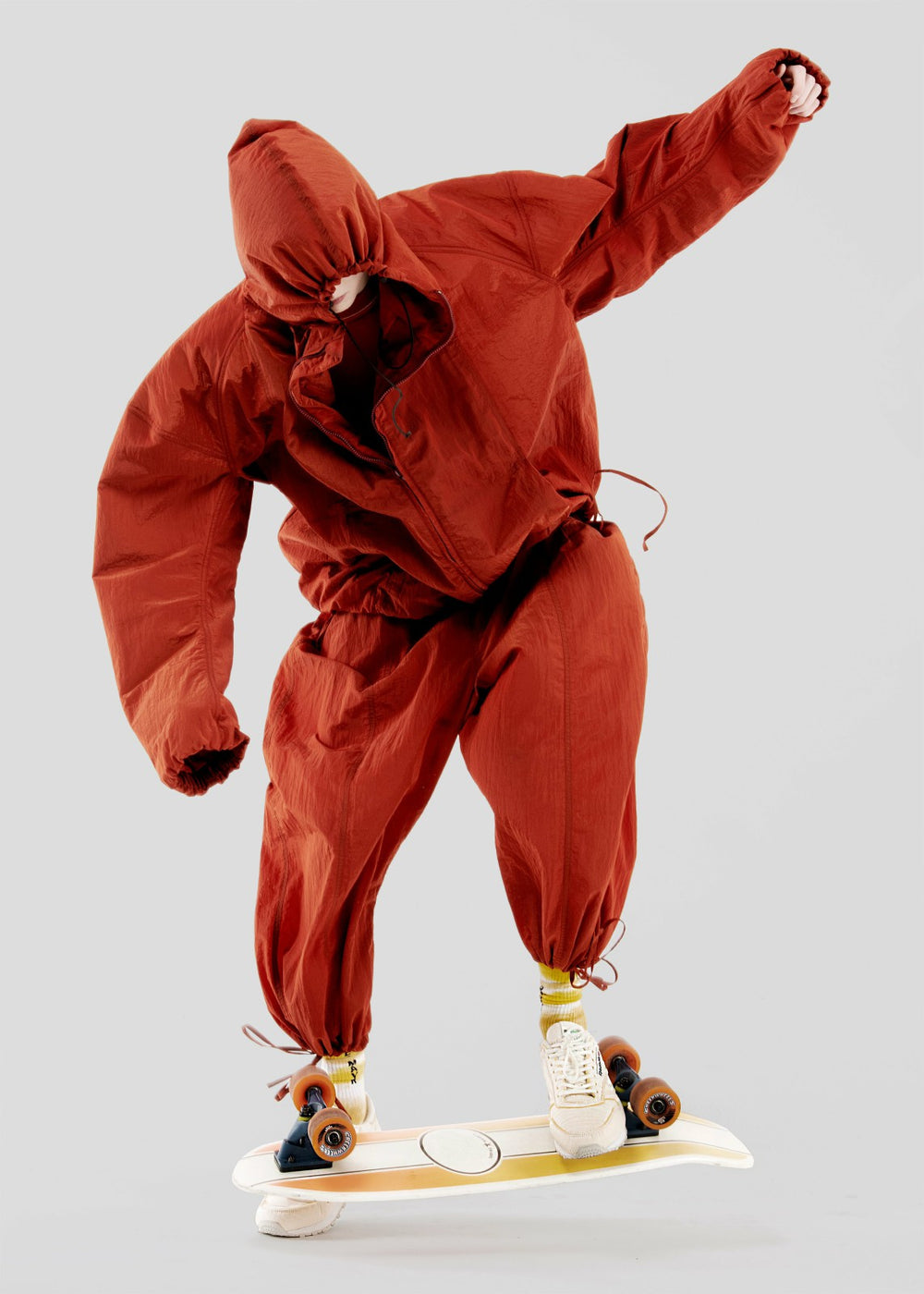 Hed Mayner x Reebok Oversized Track Pants - Rust