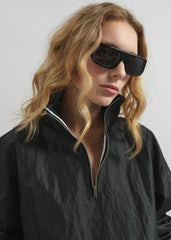 Majvik Windbreaker Anorak - Black