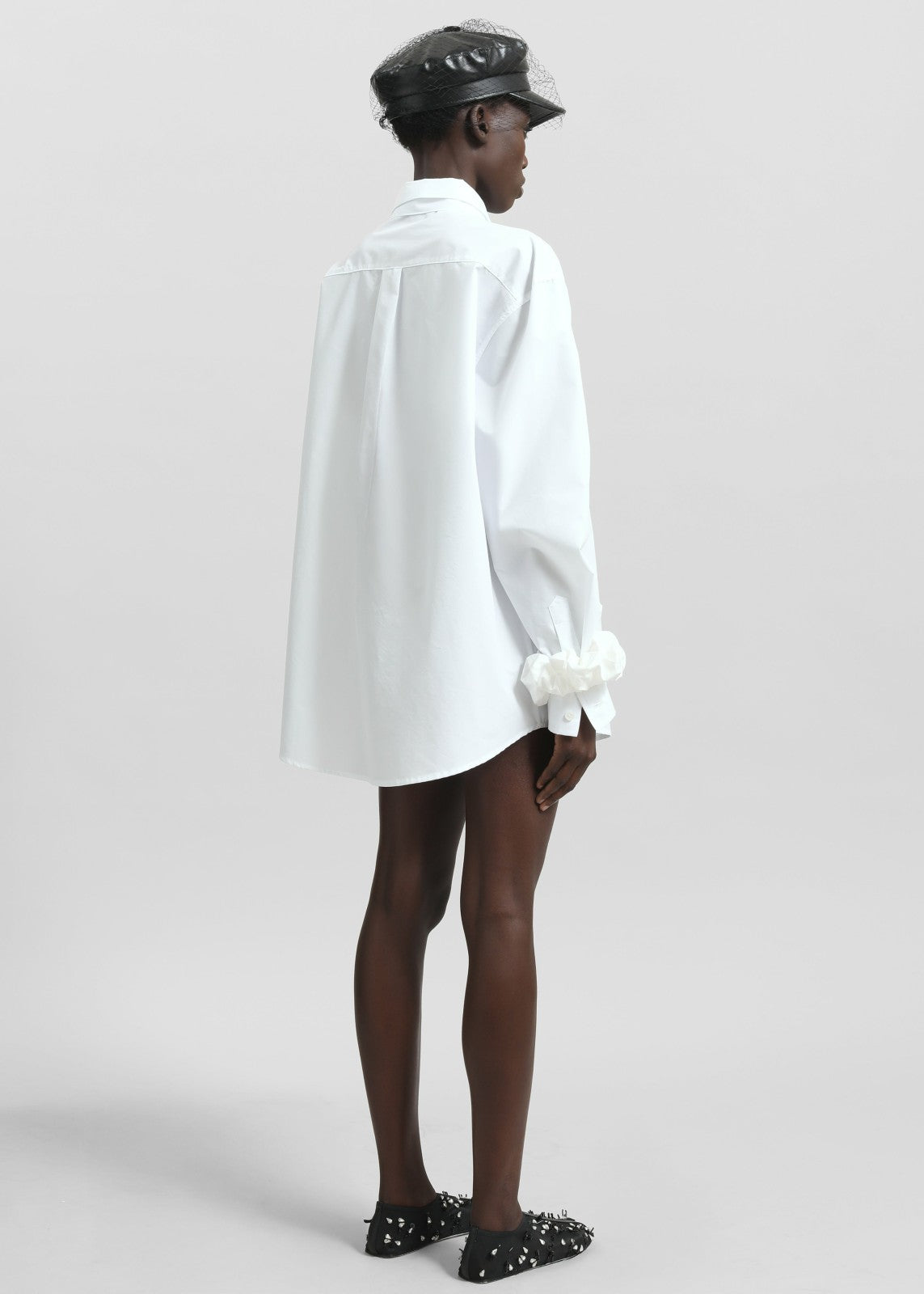 Perna Tie Neck Shirt - White