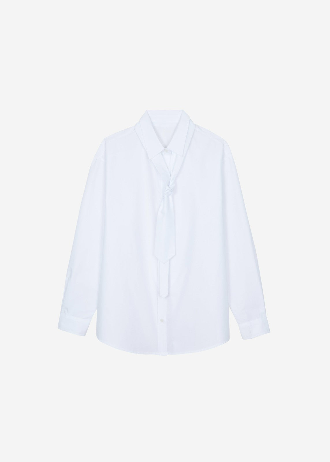 Perna Tie Neck Shirt - White