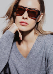 Karen Wazen x TFS Frankie Sunglasses - Tortoise