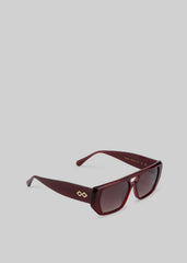 Karen Wazen x TFS Frankie Sunglasses - Burgundy