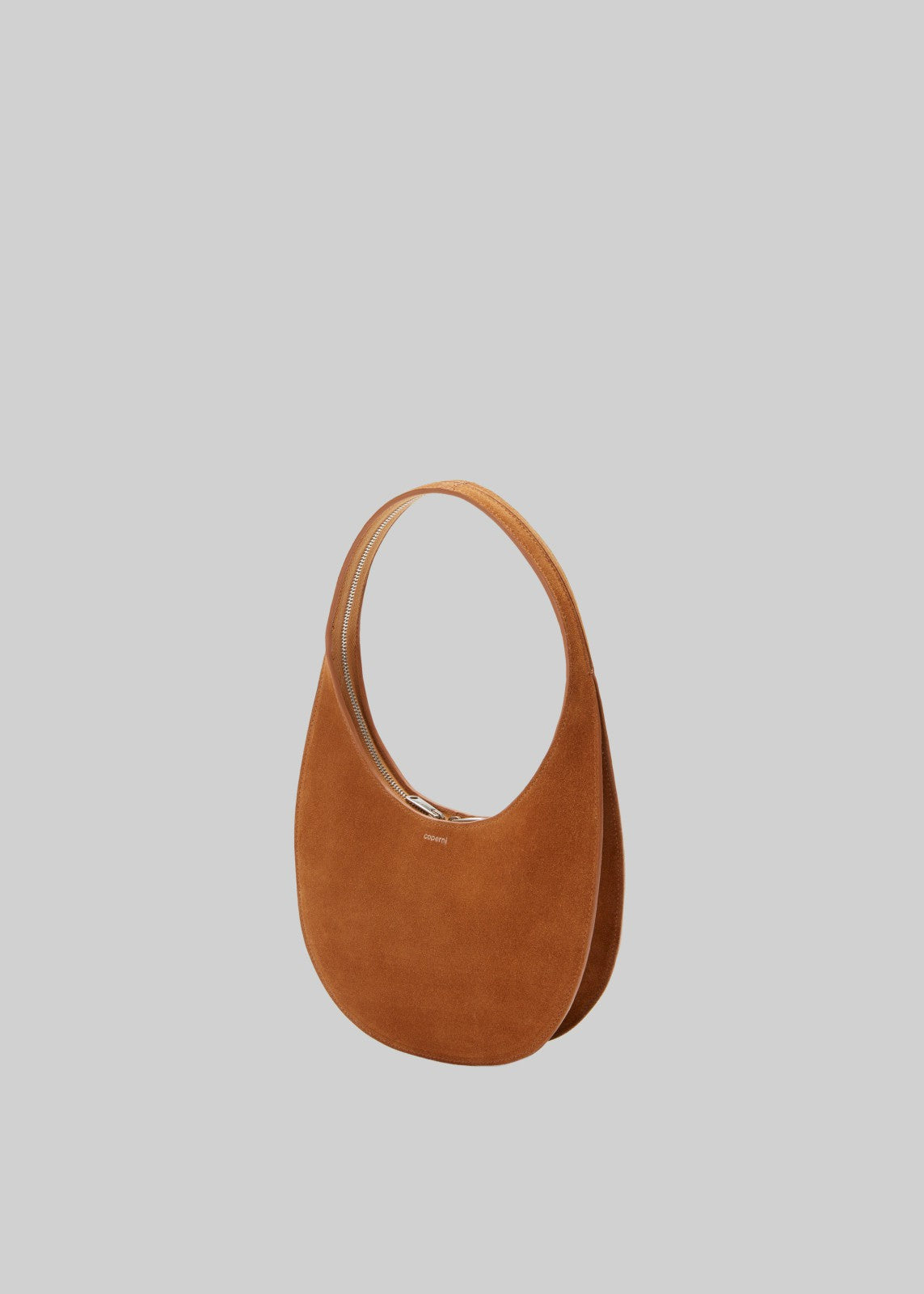 Coperni Suede Double Gusset Swipe Bag - Brown