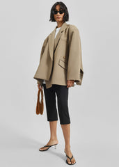 Coperni Suede Double Gusset Swipe Bag - Brown