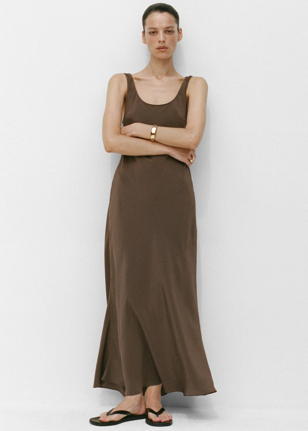 Matteau Bias Tank Dress - Truffle