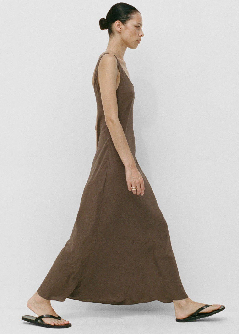 Matteau Bias Tank Dress - Truffle