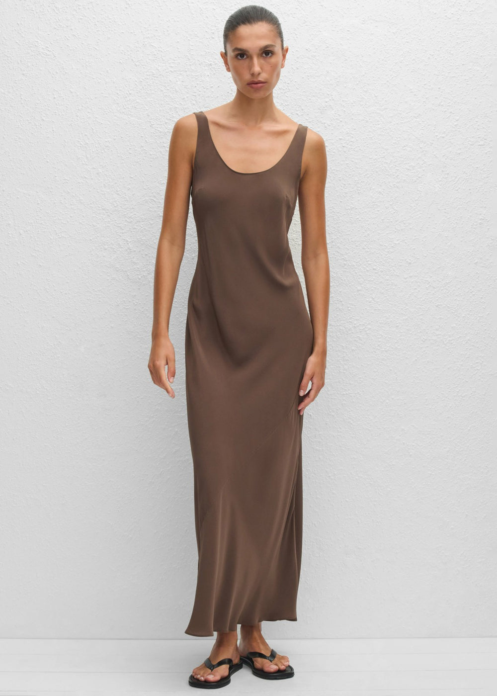 Matteau Bias Tank Dress - Truffle