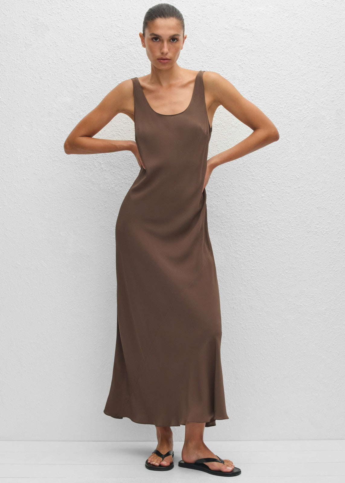 Matteau Bias Tank Dress - Truffle