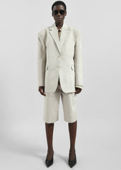 Edale Faux Suede Blazer - Light Beige