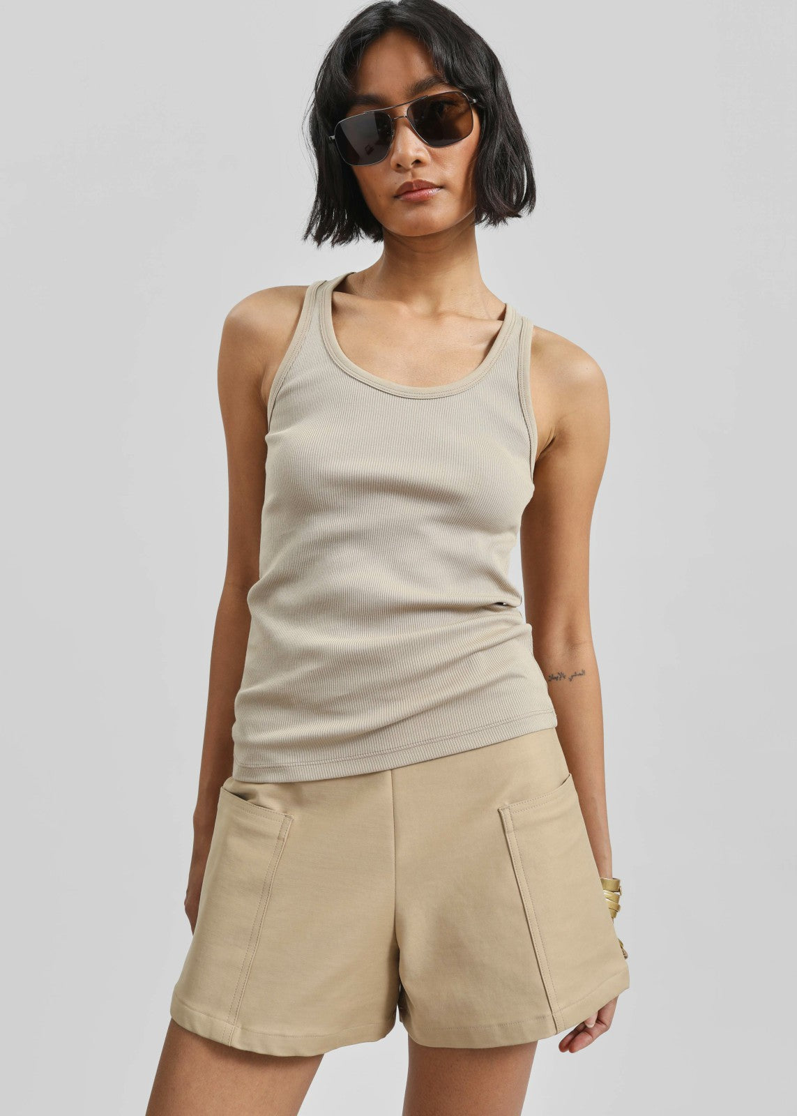 Elson Tank Top - Beige