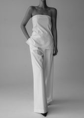 Abbie Strapless Top - White