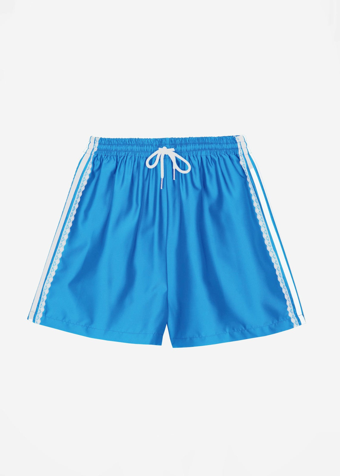 Bastia Lace Lined Shorts - Blue