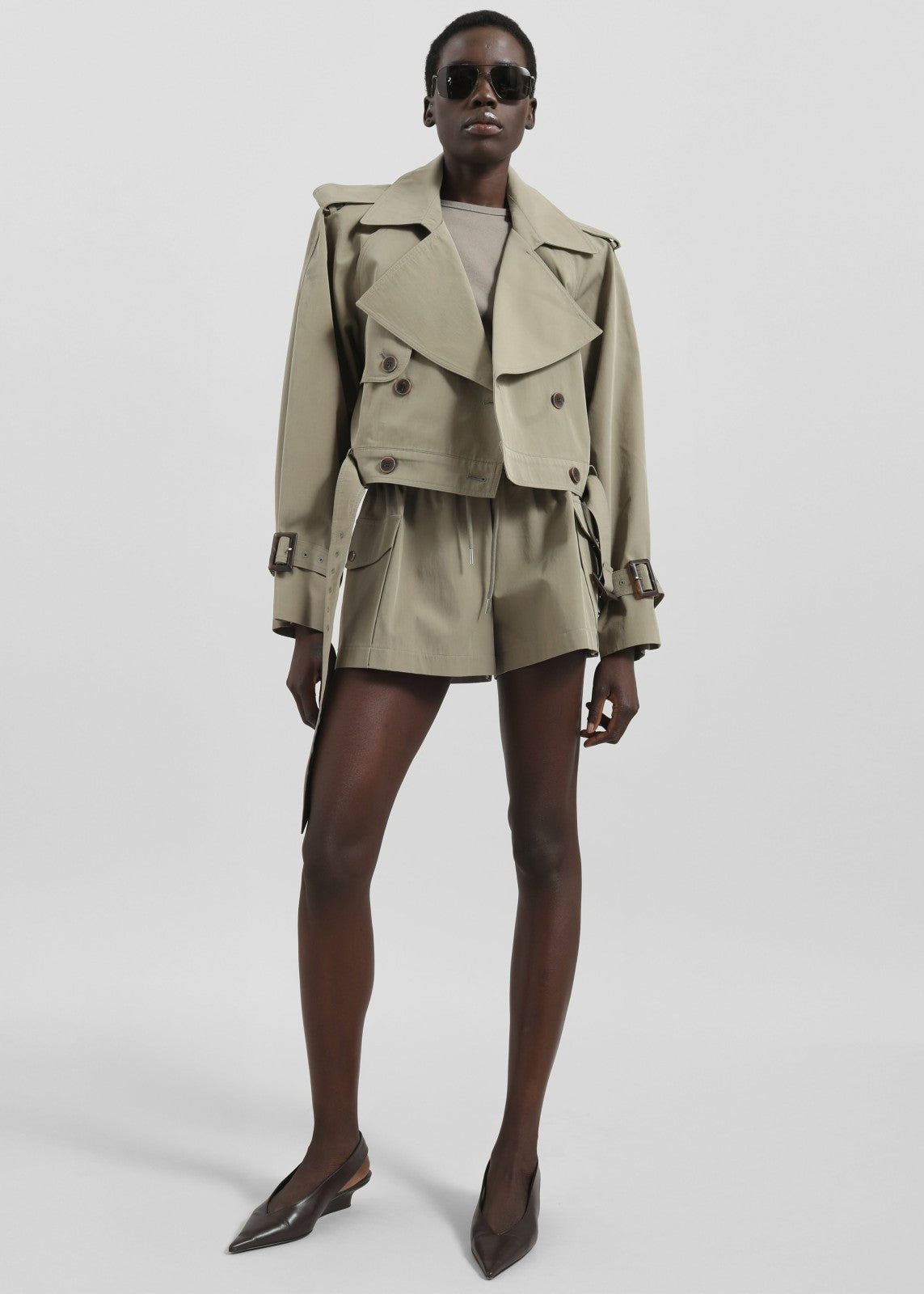 Disley Shorts - Pale Olive