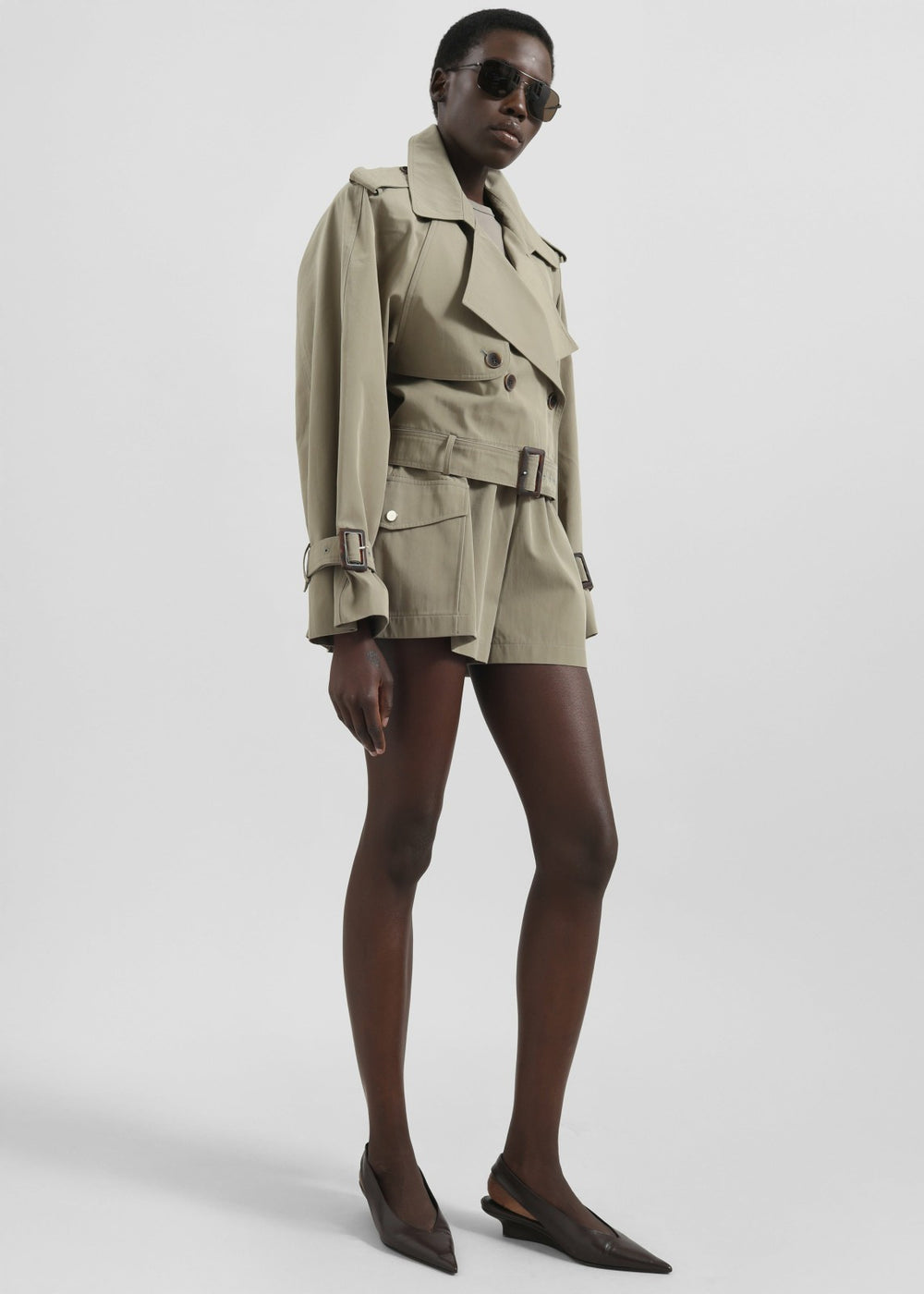 Disley Shorts - Pale Olive