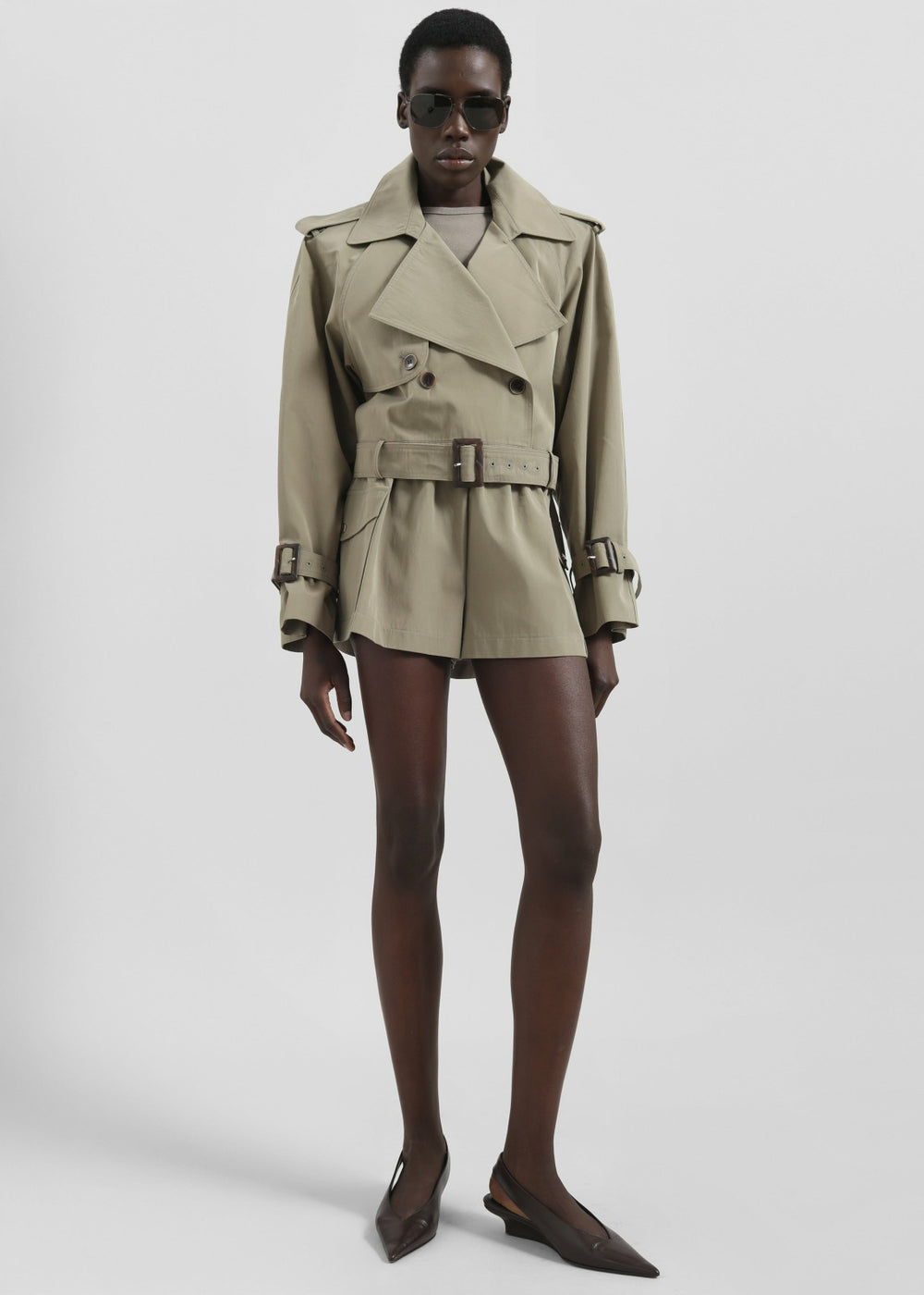 Disley Shorts - Pale Olive