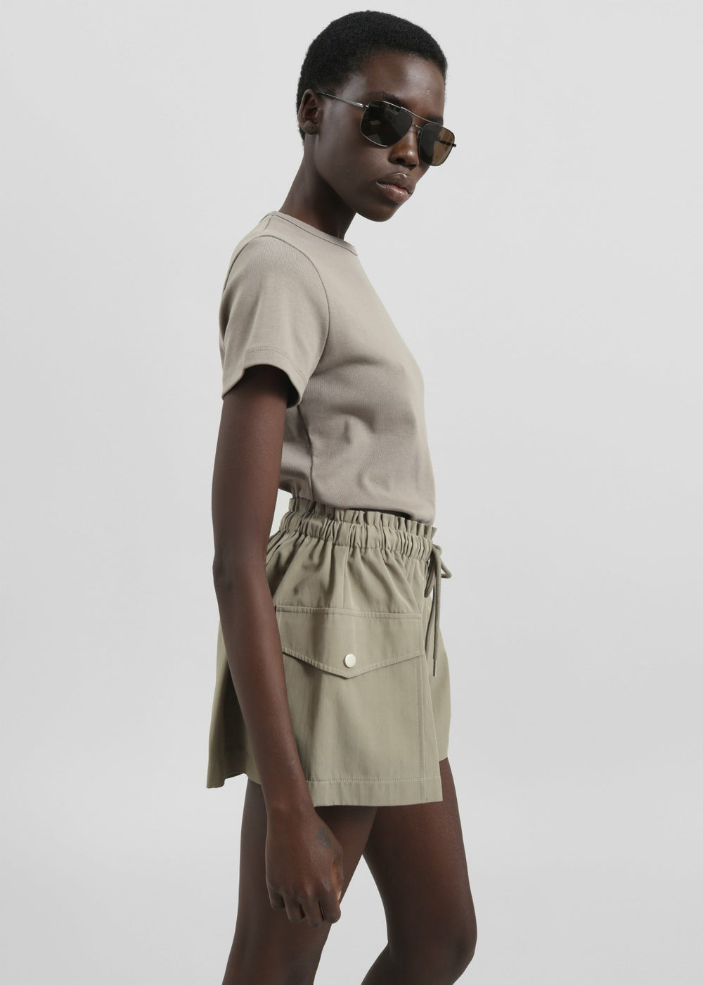 Disley Shorts - Pale Olive