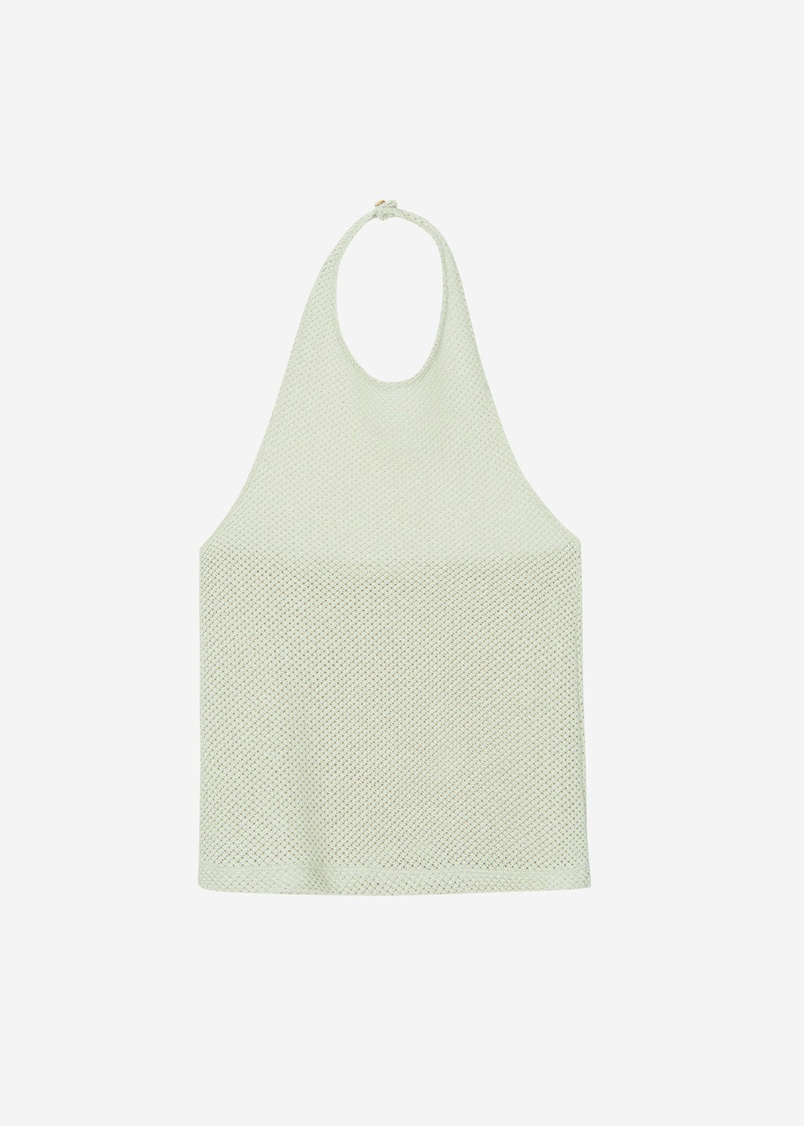 Lunel Knit Halter Top - Pale Green