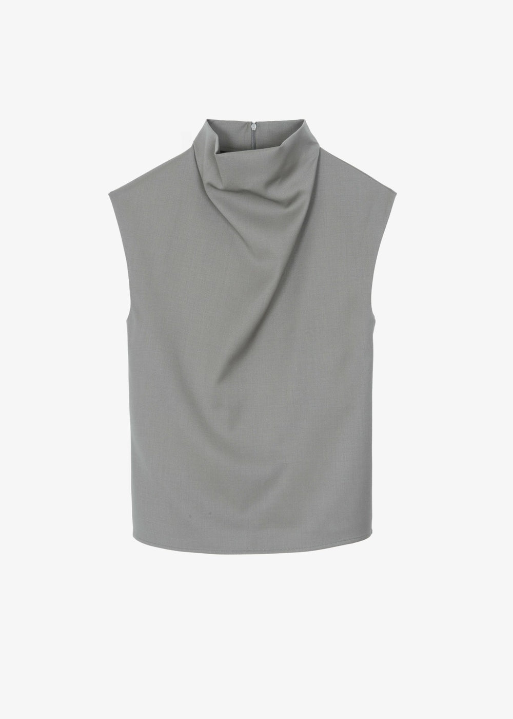 Mijas Mock Neck Top - Grey