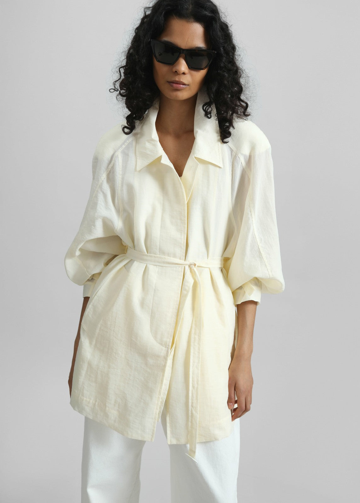 Noema Sheer Light Jacket - Ivory