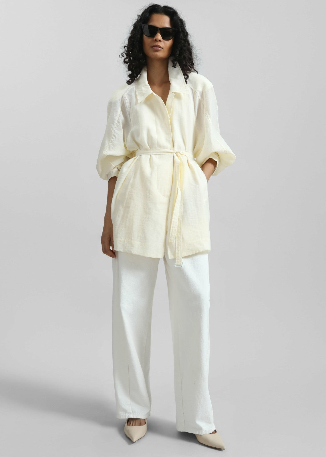 Noema Sheer Light Jacket - Ivory