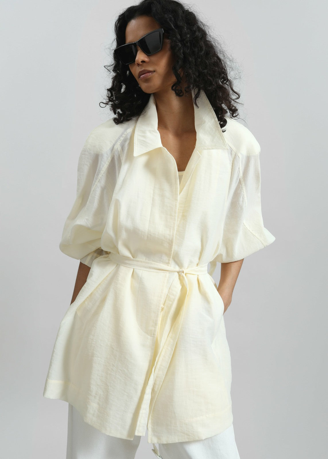 Noema Sheer Light Jacket - Ivory