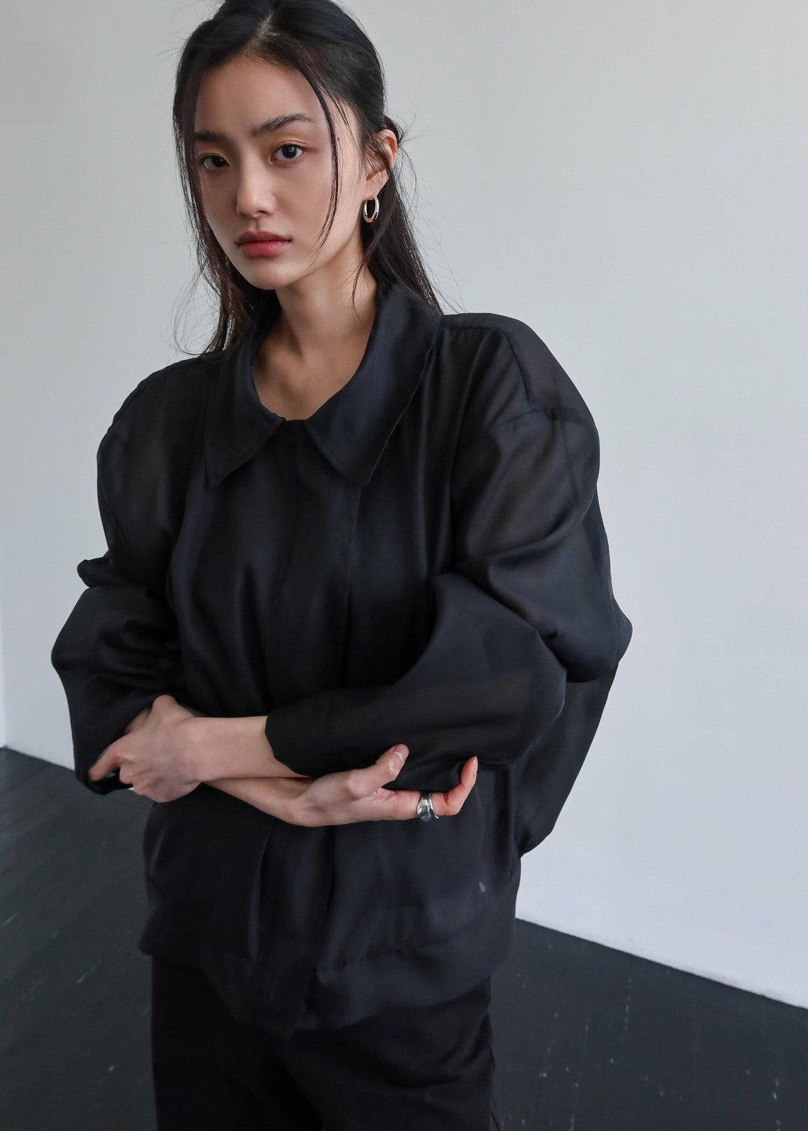 Soller Sheer Jacket - Black
