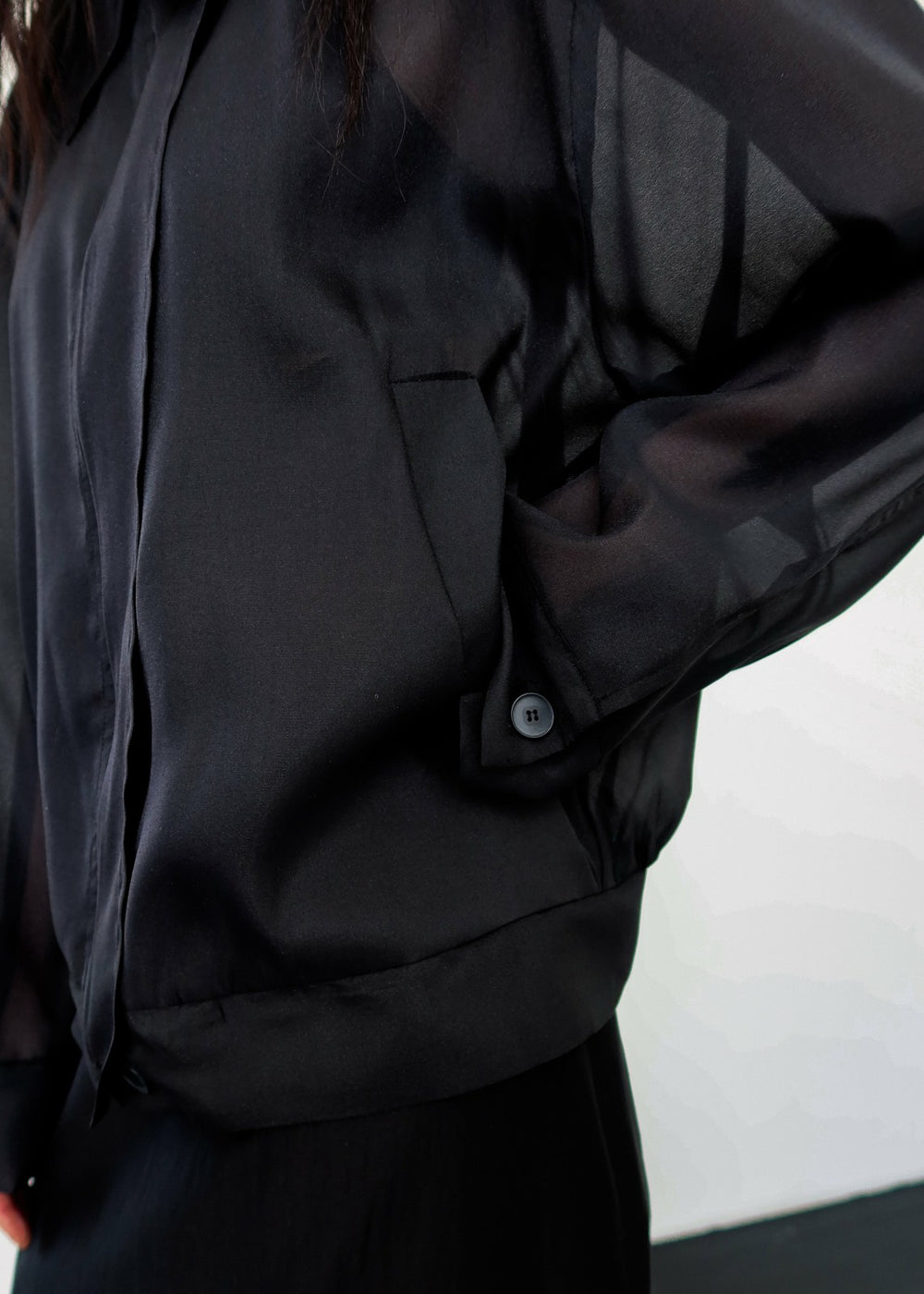Soller Sheer Jacket - Black