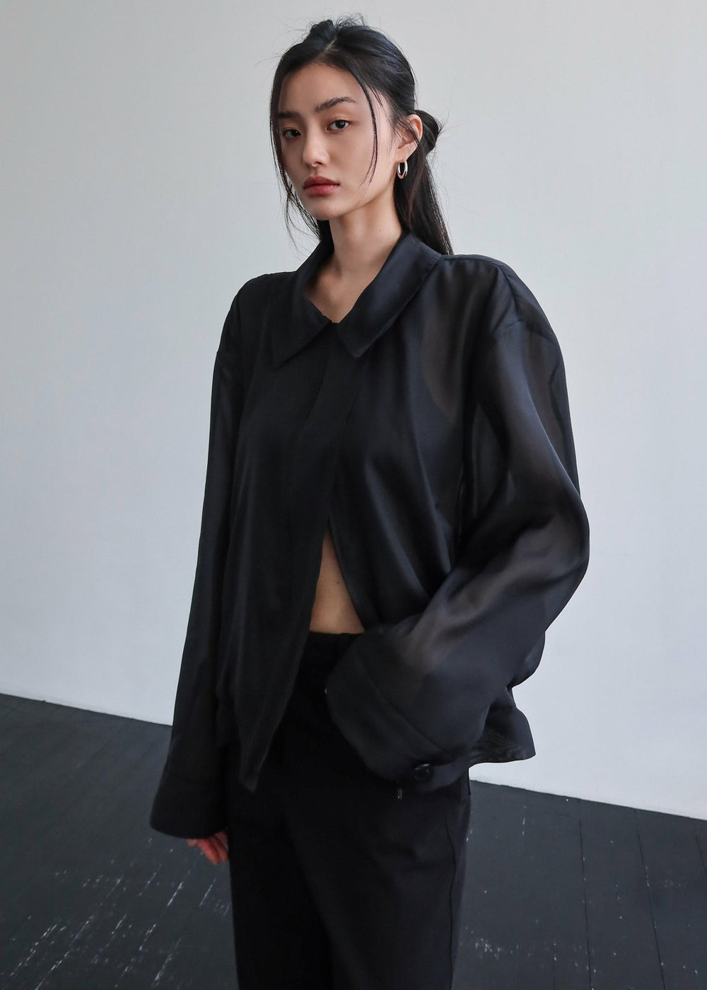 Soller Sheer Jacket - Black