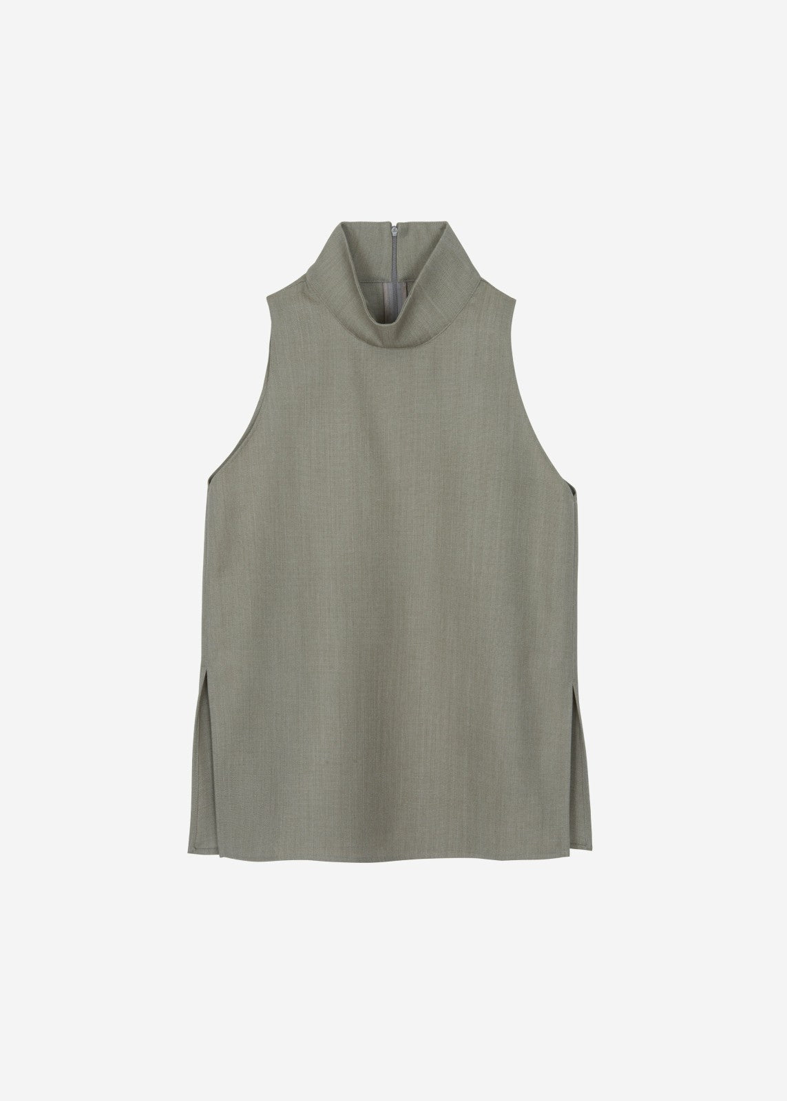 Salcott Mock Neck Top - Taupe