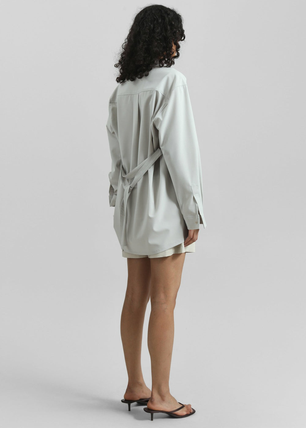 Alven Belted Shirt - Stone
