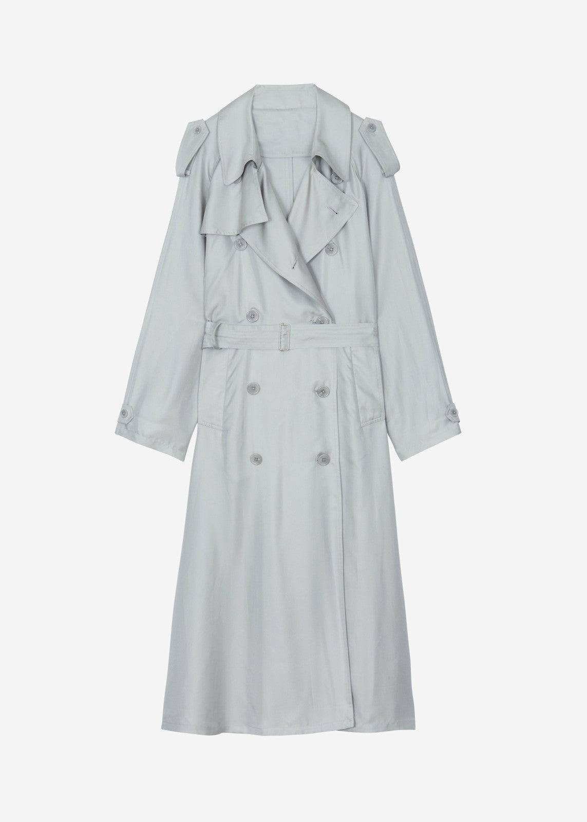 Veyron Silk Trench - Grey
