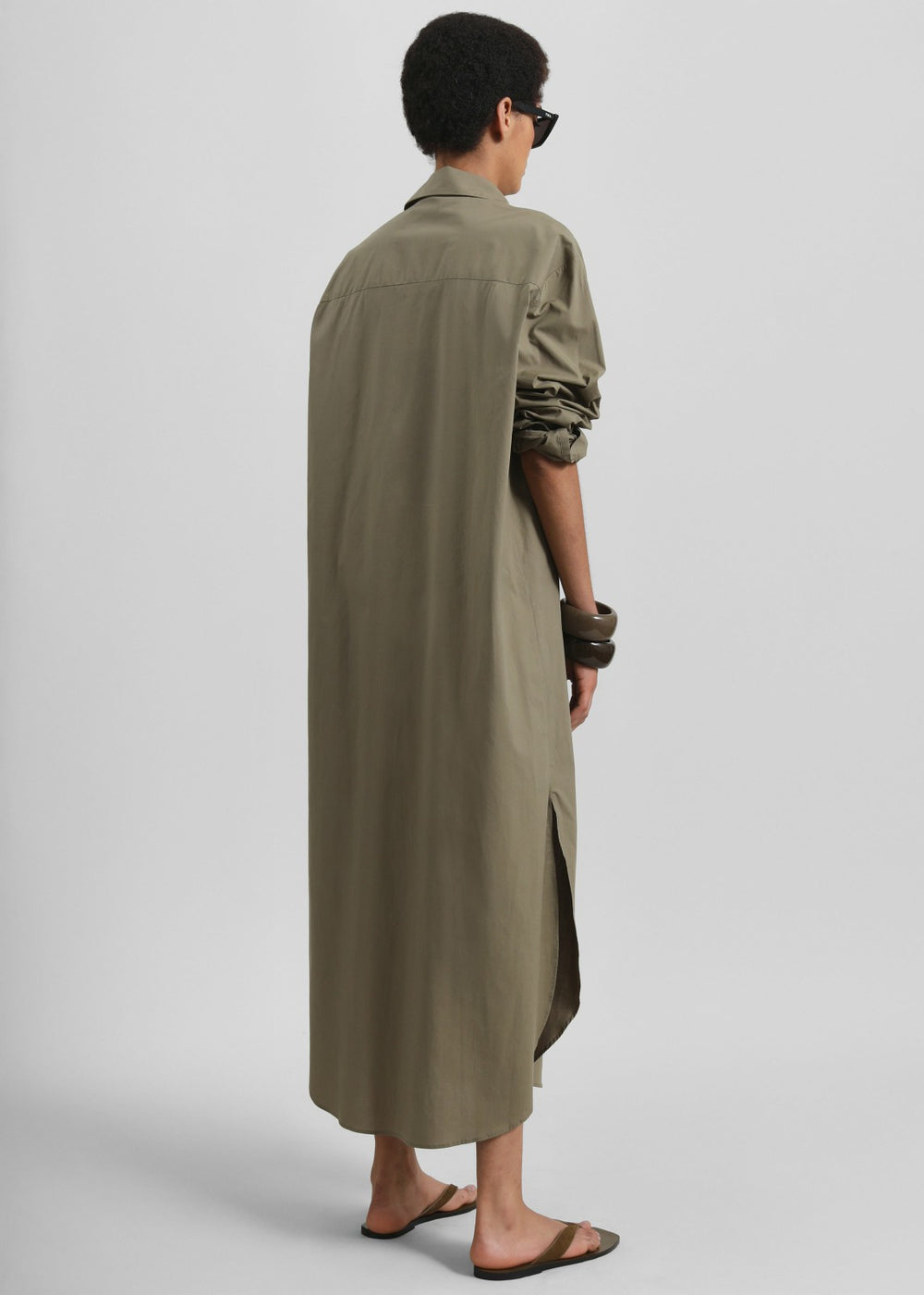 Helena Shirt Dress - Khaki