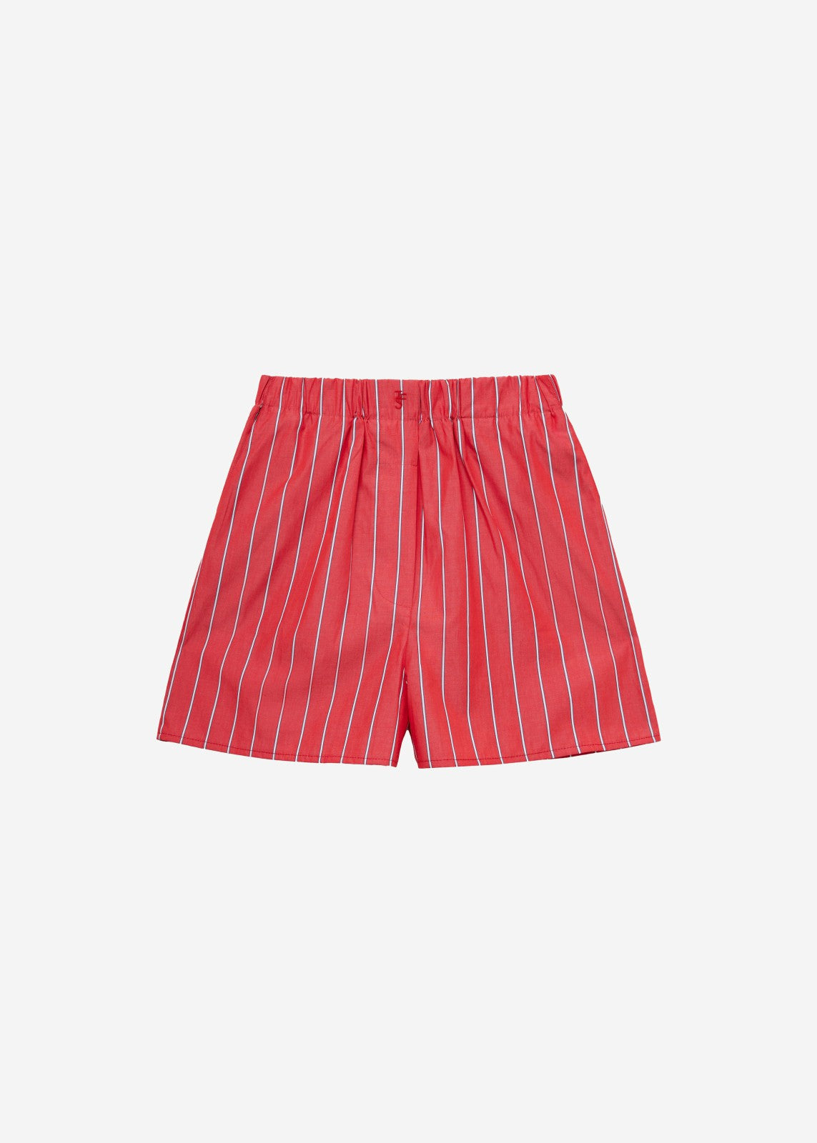 Lui Striped Cotton Boxer Shorts - Red/White Stripe