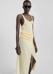 Rivo Knit Tank Top - Pale Yellow