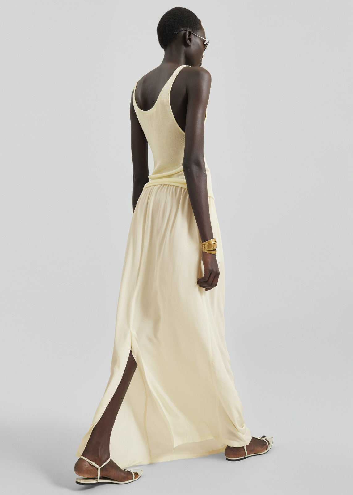 Rivo Knit Tank Top - Pale Yellow