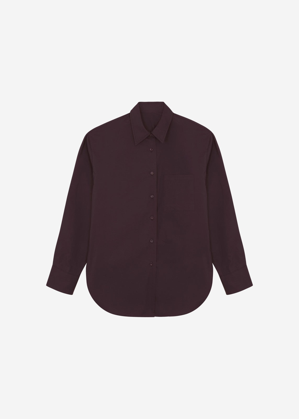 Lui Organic Cotton Shirt - Dark Plum
