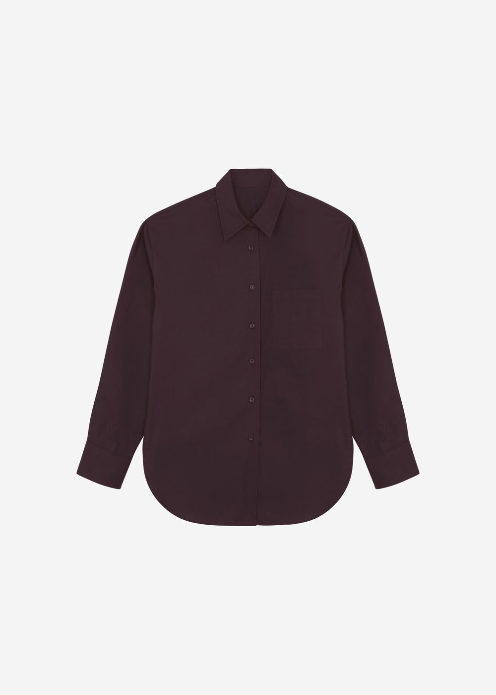 Lui Organic Cotton Shirt - Dark Plum