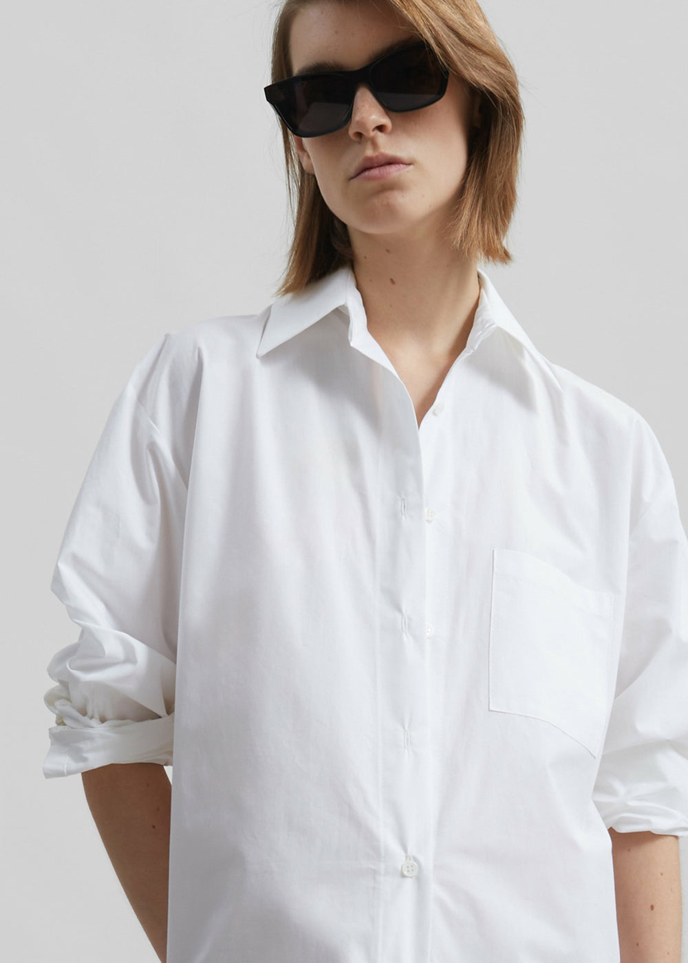 Helena Shirt Dress - White