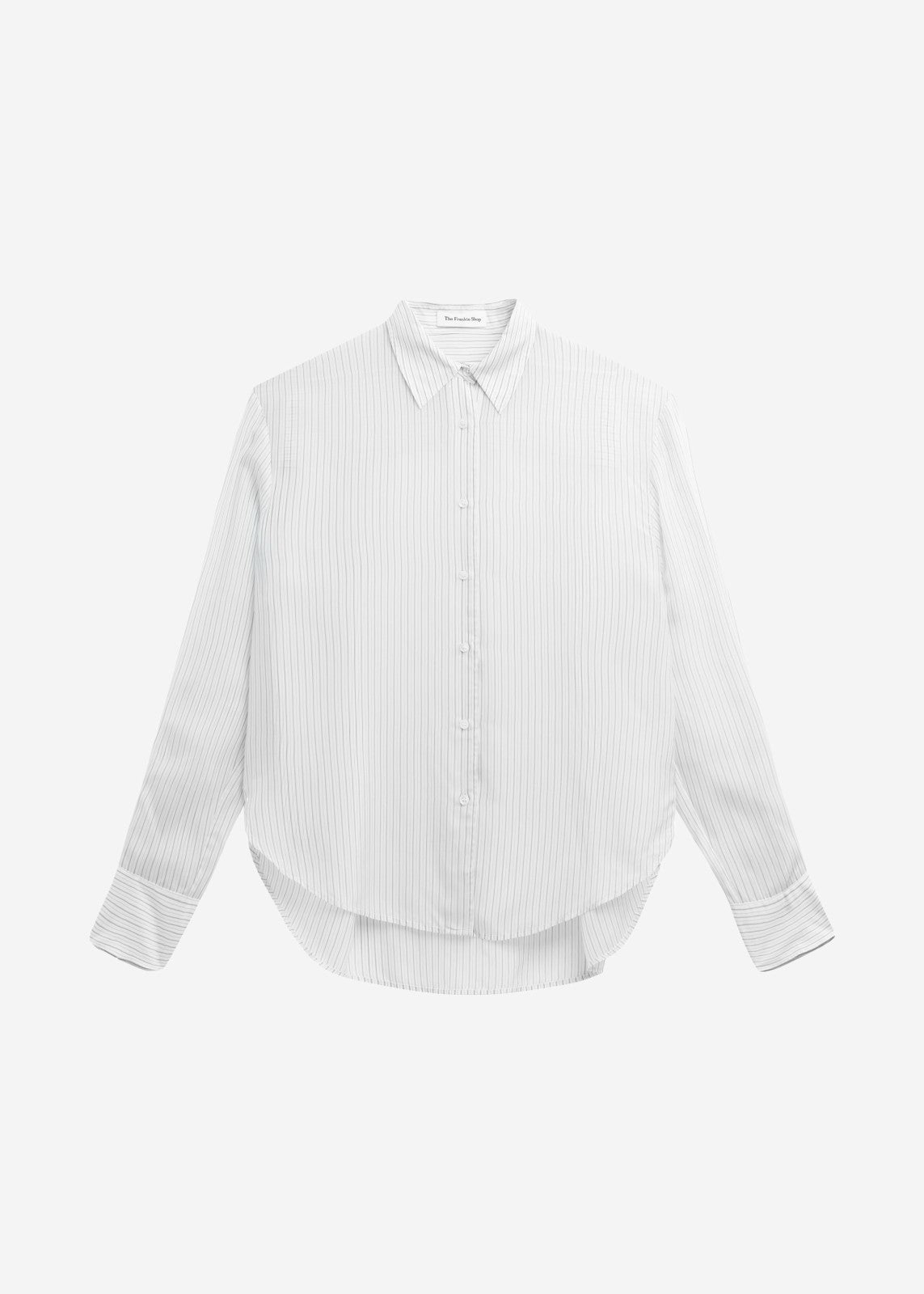 Peri Double Striped Shirt - White/Black Stripe