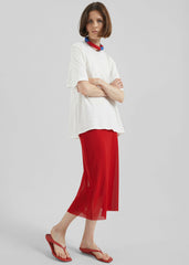 Suva Sheer Skirt - Red
