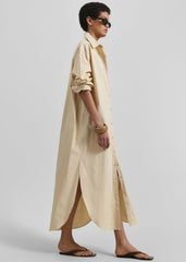 Helena Shirt Dress - Beige