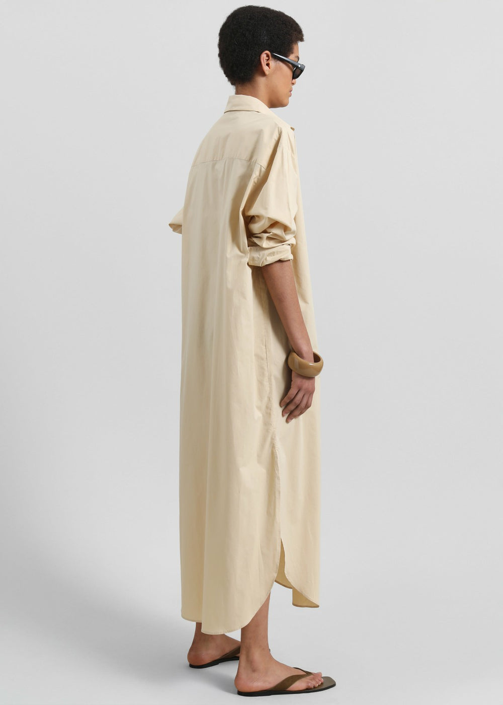 Helena Shirt Dress - Beige