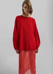 Basel Crew Neck Sweater - Red