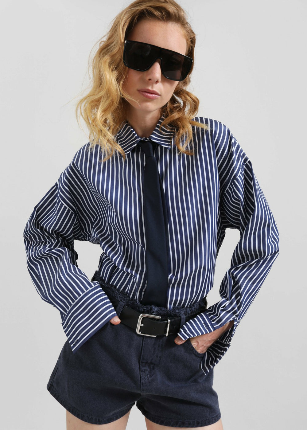 Forli Shirt - Navy/White Stripe