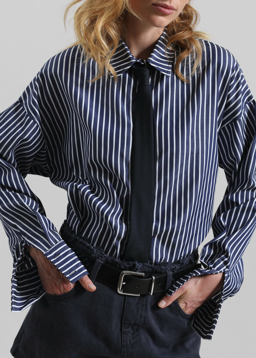 Forli Shirt - Navy/White Stripe
