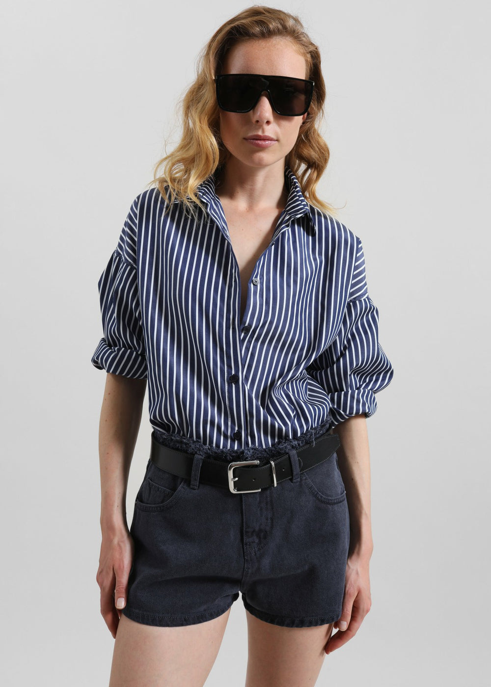 Forli Shirt - Navy/White Stripe