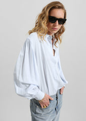 Azura Fluid Shirt - Sky Blue
