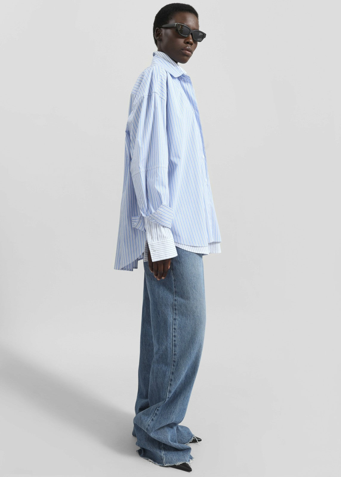 Lienz Double Shirt - Blue/White Stripe