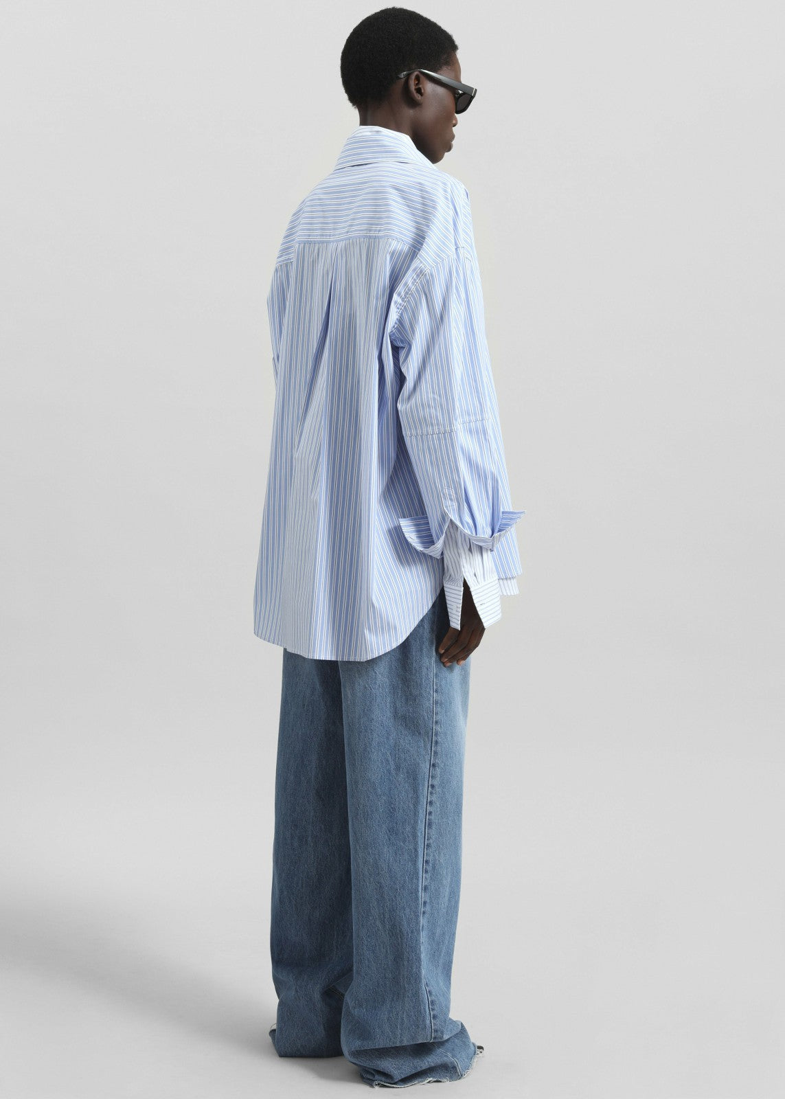 Lienz Double Shirt - Blue/White Stripe